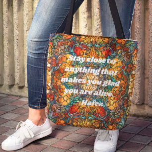 Custom Mosaik Muster Nowruz Persian Neujahrsgesche Tasche