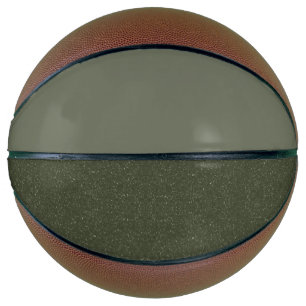 Custom Moss Green Basketball - Horizontale Aufteil