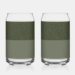 Custom Moss Green Brillen - Set von 2 Dosenglas