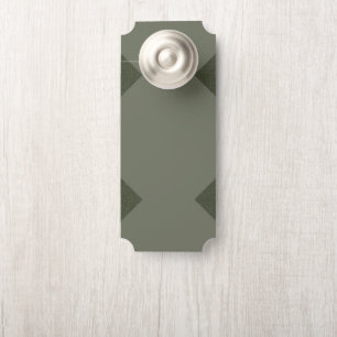Custom Moss Green Door Hanger Türanhänger