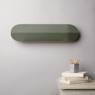 Custom Moss Green Noise Skateboard Deck