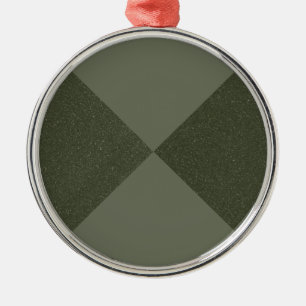 Custom Moss Green Ornament - Fett Contrast Design Aus Metall