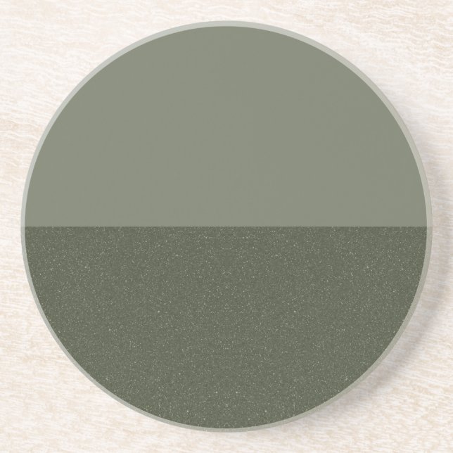 Custom Moss Green Sandstone Untersetzer (Vorne)
