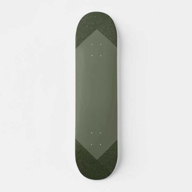 Custom Moss Green Skateboard Deck (Vorne)