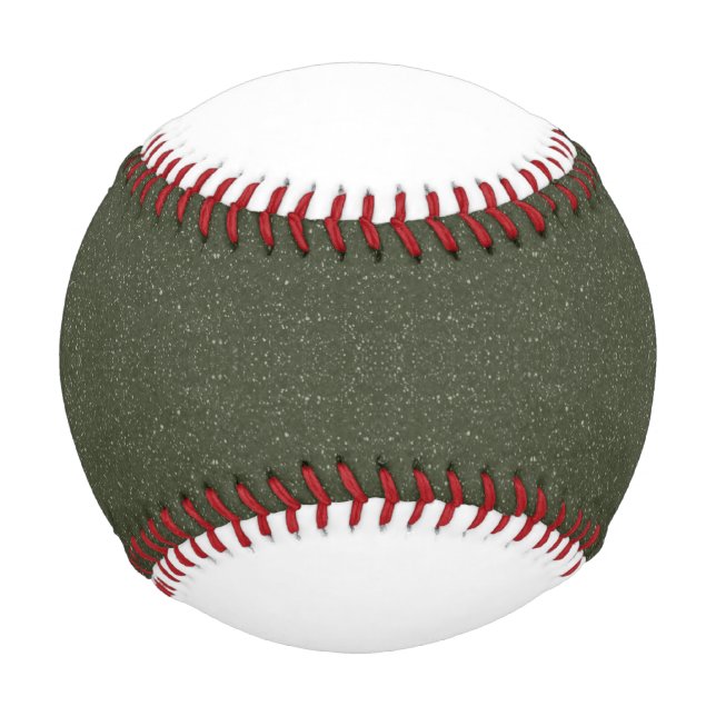Custom Moss Green Texture Baseball (Rückseite)