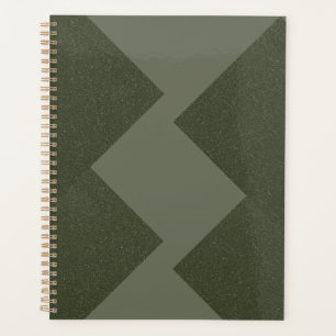 Custom Moss Green Weekly Planer