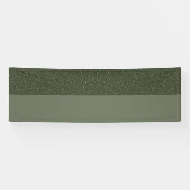 Custom Moss Green Zwei-Tone-Banner Banner (Horizontal)