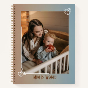 Custom Mother Day Foto Spiral Notebook Notizbuch