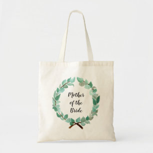 Custom Mother of Bride Groom Dusty Blue Eucalytpus Tragetasche