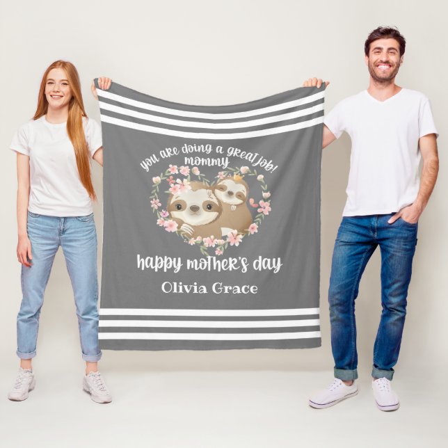 Custom Mother's Day Blanket Fleecedecke (Beispiel)