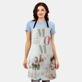 Custom Mother's Day Foto Collage Schürze | MAMA