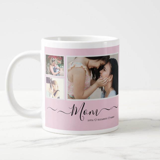 Custom Mother's Day Foto Collage Tasse (Links)