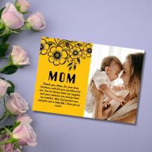 Custom Mother's Day Gift and Loving Message