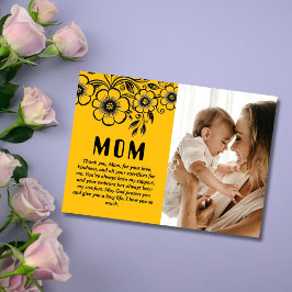 Custom Mother's Day Gift and Loving Message Feiertagskarte