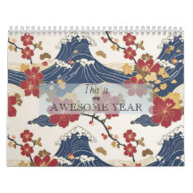 Custom Motivational Japanese Kimono Pattern