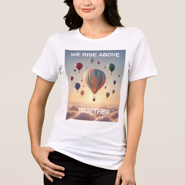 Custom Motivational Quote T-Shirt Tri-Blend Shirt (Vorderseite)
