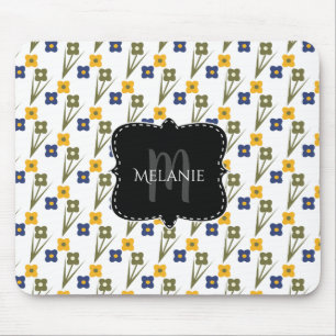 Custom Mouse Pad Pixie Garden Florals Mousepad