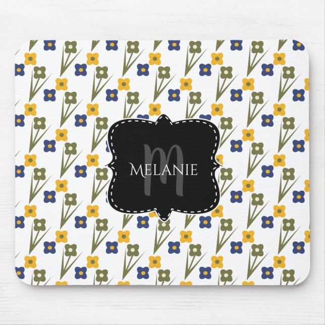 Custom Mouse Pad Pixie Garden Florals Mousepad (Vorne)