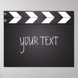 Custom Movie Director Clapboard Your Text Poster