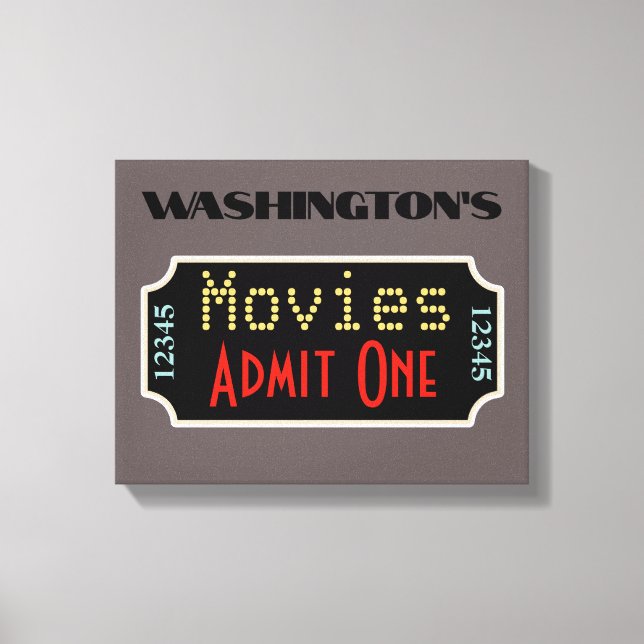 Custom Movie Theater Cinema Leinwanddruck (Vorderseite)