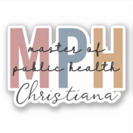 Custom MPH Master of Public Health Abschluss Aufkleber
