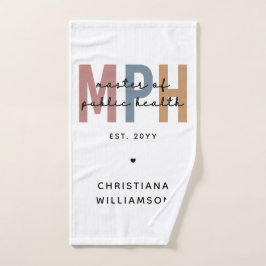Custom MPH Master of Public Health Abschluss Handtuch