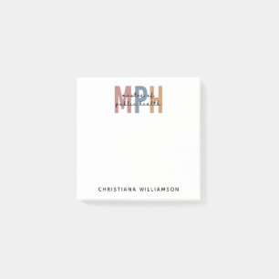Custom MPH Master of Public Health Abschluss Post-it Klebezettel