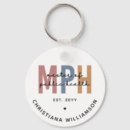 Custom MPH Master of Public Health Abschluss Schlüsselanhänger
