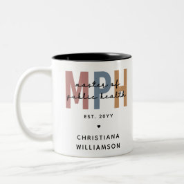 Custom MPH Master of Public Health Abschluss Zweifarbige Tasse