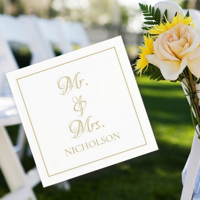 Custom Mr. und Mrs. Serviette (Von Creator hochgeladen)