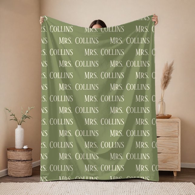 Custom Mrs & Mr Blanket for Bride Wedding Gift Fleecedecke (Personalized Mr & Mrs Anniversary Blanket Gift for Couples, Bride and Groom)
