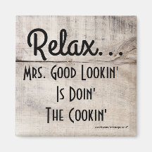 Custom Mrs. Mr. oder Miss Good Lookin ist Cookin M