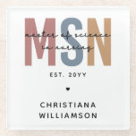 Custom MSN Master of Science in Nursing Abschluss Glasuntersetzer<br><div class="desc">Custom MSN Master of Science in Nursing Abschluss | Krankenpflege Schule NP Abschluss Geschenke!</div>
