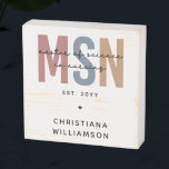 Custom MSN Master of Science in Nursing Abschluss Holzkisten Schild<br><div class="desc">Custom MSN Master of Science in Nursing Abschluss | Krankenpflege Schule NP Abschluss Geschenke!</div>