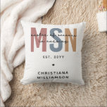 Custom MSN Master of Science in Nursing Abschluss Kissen<br><div class="desc">Custom MSN Master of Science in Nursing Abschluss | Krankenpflege Schule NP Abschluss Geschenke!</div>