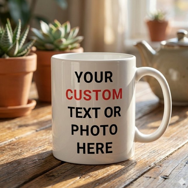 Custom Mug | Add Text, Photo, Logo or Design Here  Kaffeetasse (Von Creator hochgeladen)