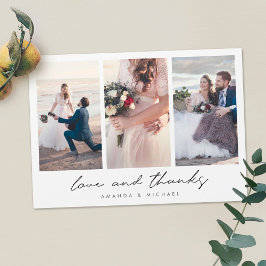 Custom Multi Foto Hochzeit Vielen Dank Magnet