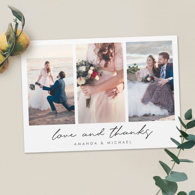 Custom Multi Foto Hochzeit Vielen Dank Magnet (Von Creator hochgeladen)