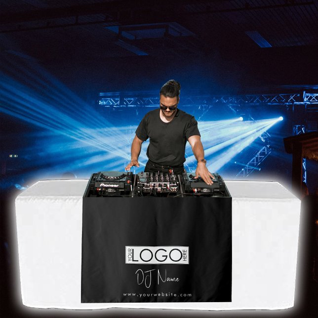 Custom Music DJ Business Logo Table Runner Banner Wandteppich (Custom Music DJ Business Logo Table Runner Banner Tapestry)
