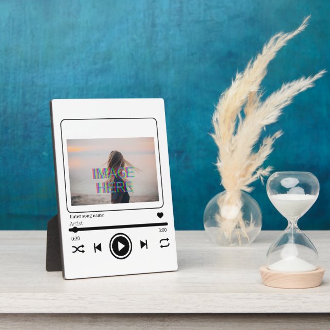 Custom Music Song Plaque Fotoplatte (Seite)