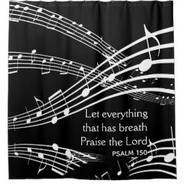Custom Musiknotens Black Duwer Vorhang