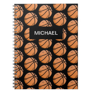 Custom Muster Basketball-Spieler und Trainer schwa Notizblock