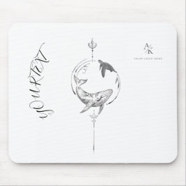 Custom Name Aesthetic Artwork Mousepad