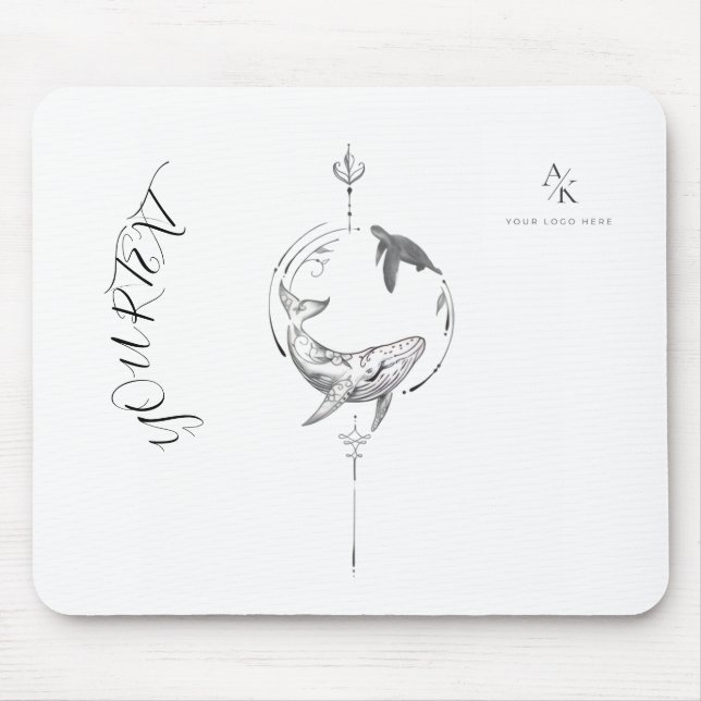 Custom Name Aesthetic Artwork Mousepad (Vorne)