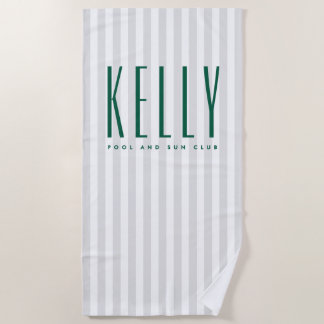 Custom Name Beach Towel - Resort Strandtuch