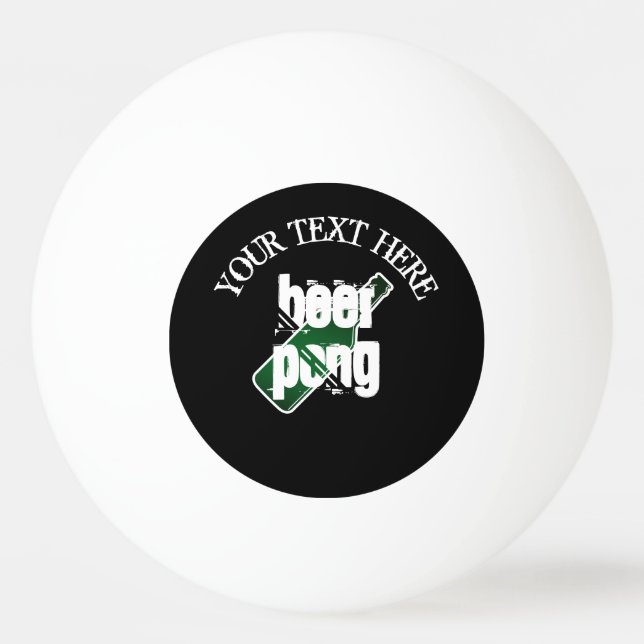 Custom name beer pong game ping pong balls tischtennisball (Vorderseite)