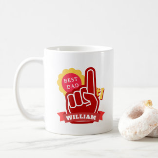 Custom Name Best Dad No 1 Father's Day Gift Kaffeetasse