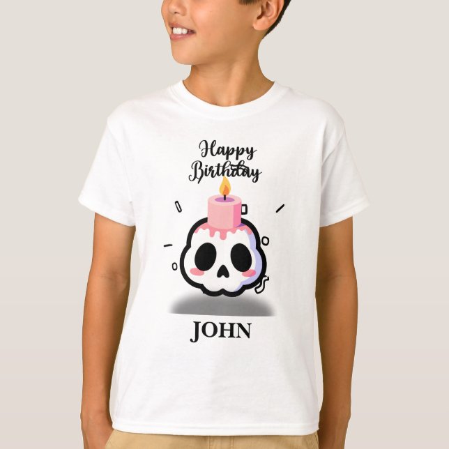 Custom Name Birthday T-Shirt (Vorderseite)