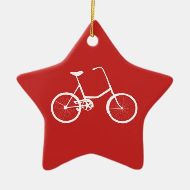 Custom Name Boys Bike Keramikornament (Vorne)
