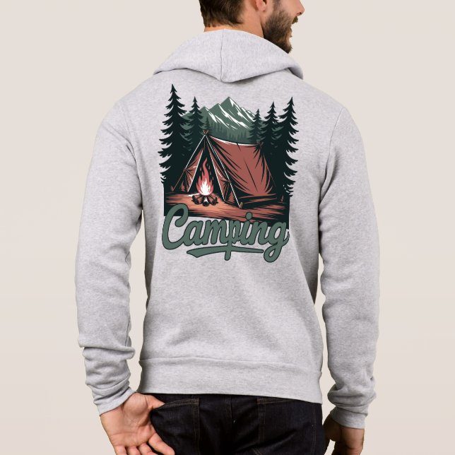 Custom Name Camping Hoodie (Rückseite)
